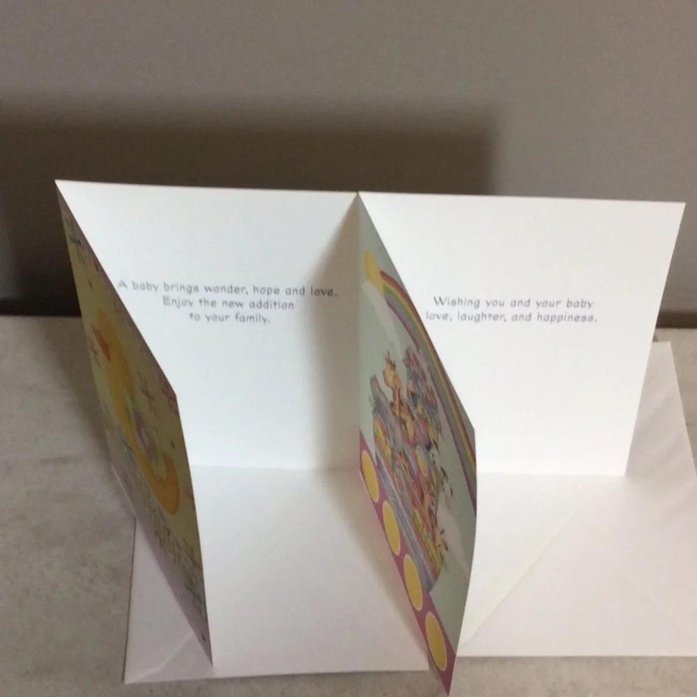 Dozen Colorful Baby Shower Greeting Cards